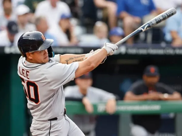 MLB|老虎1比3不敵皇家!李灝宇本季第7轟包辦全隊唯一得分 2 8/23李灝宇(Hao-Yu Lee)替底特律老虎破蛋