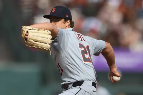 【MLB】老虎8比0完封巨人|喬布復出5局無失分、李灝宇代跑守二壘 1 喬布(Jackson Jobe)手術後回歸摘首勝
