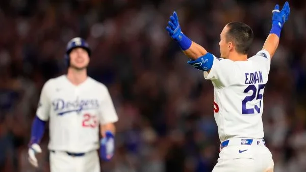 MLB|艾德曼延長賽敲再見安打!道奇5:4氣走海盜力守主場 3 艾德曼關鍵安打助道奇取勝