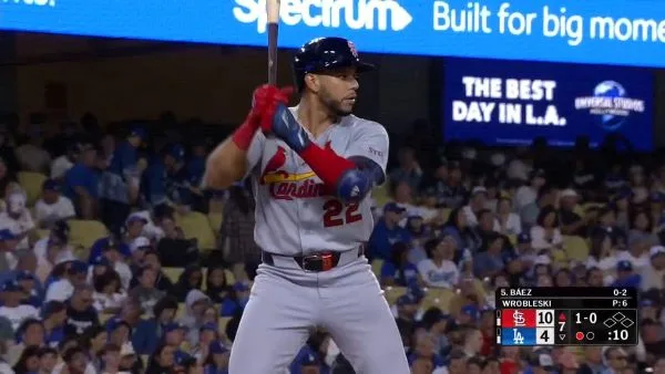 MLB|紅雀13:8打爆道奇!巴耶茲生涯單場四響砲創大聯盟紀錄 1 巴耶茲(Joshua Báez)開啟紅雀攻勢
